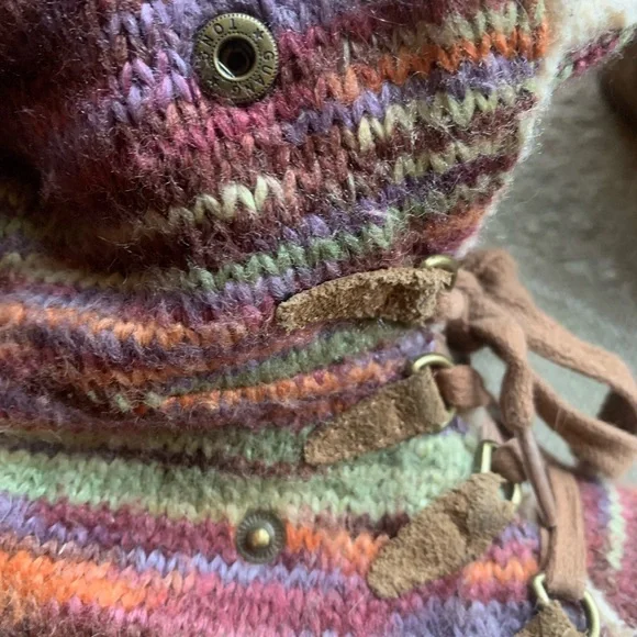 BearPaw Knitted Foldover Boots - Picture 2 of 6